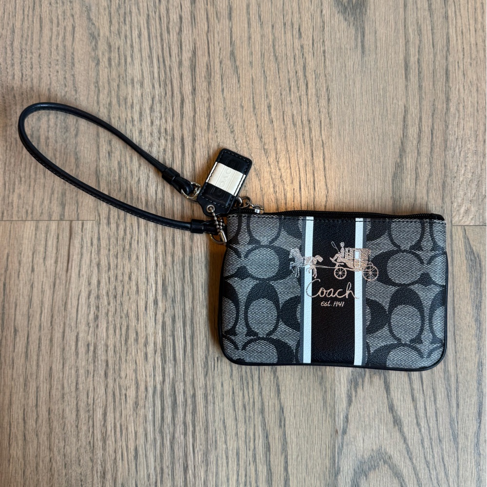 Coach Black Wristlet